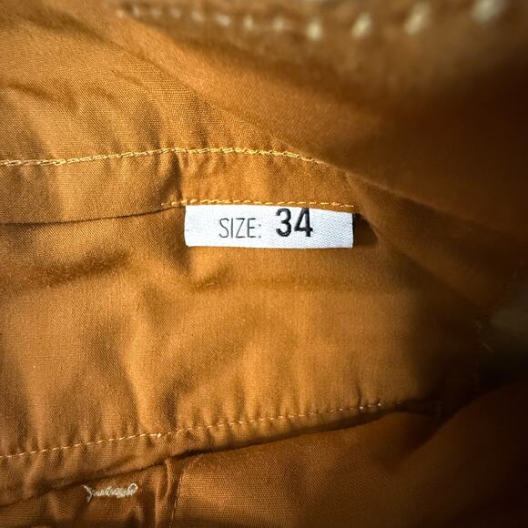 Cropp Street & Workwear “Anderson” Tan Cotton Work Pants Size 34 Mens - Picture 4 of 8